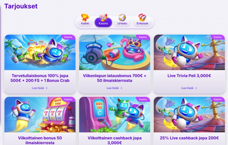 Robocat Bonuses
